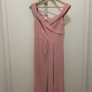 David’s bridal pink bridesmaid dress